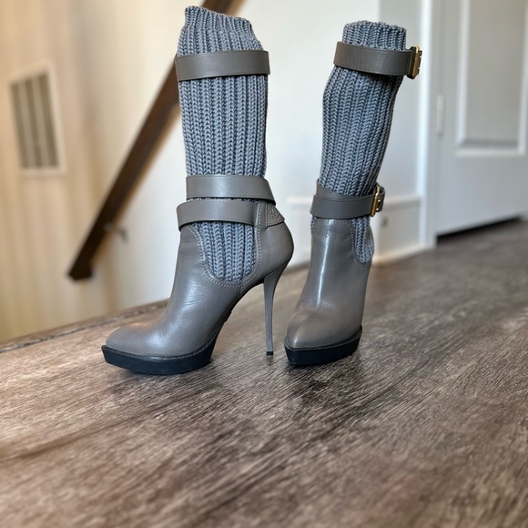Vintage Gucci Knit Boots - Picture 1 of 9